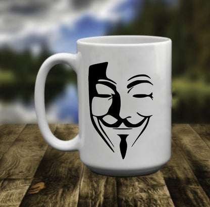 Anonymous, V for Vendetta, 15 oz  Mug