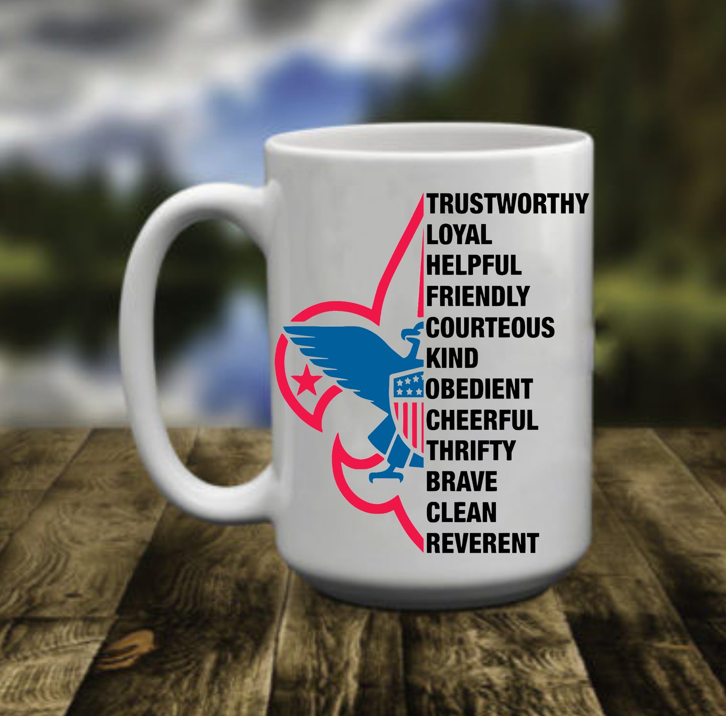 Boy Scouts of America, Scouts Law, 15 oz Mug