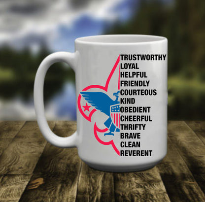 Boy Scouts of America, Scouts Law, 15 oz Mug