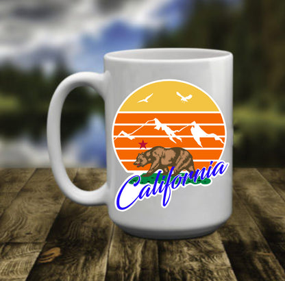 California State Grizzly Bear 15 oz Mug