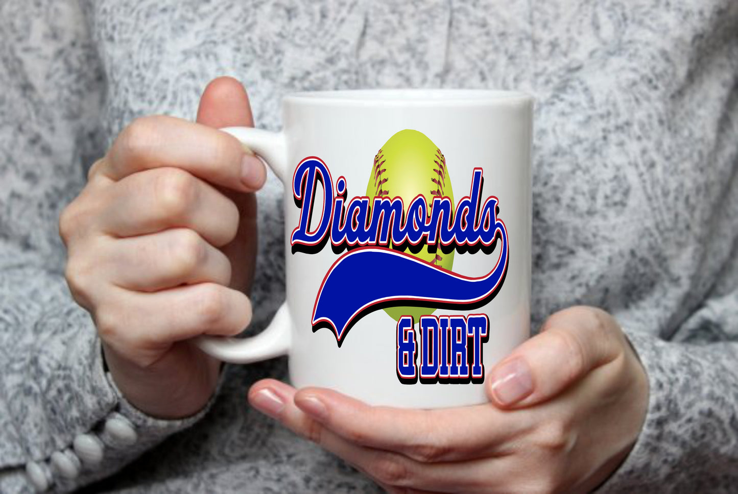 Baseball Softball Diamonds And Dirt | 15 oz Mug