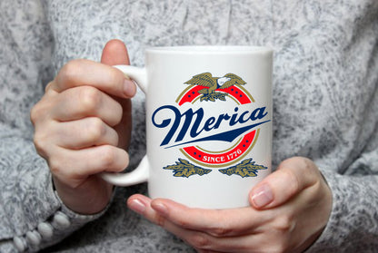 Merica Since 1776 American, 15 oz Mug