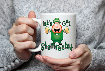 Let's Get Shamrocked, St. Patrick's Day, 15 oz Mug
