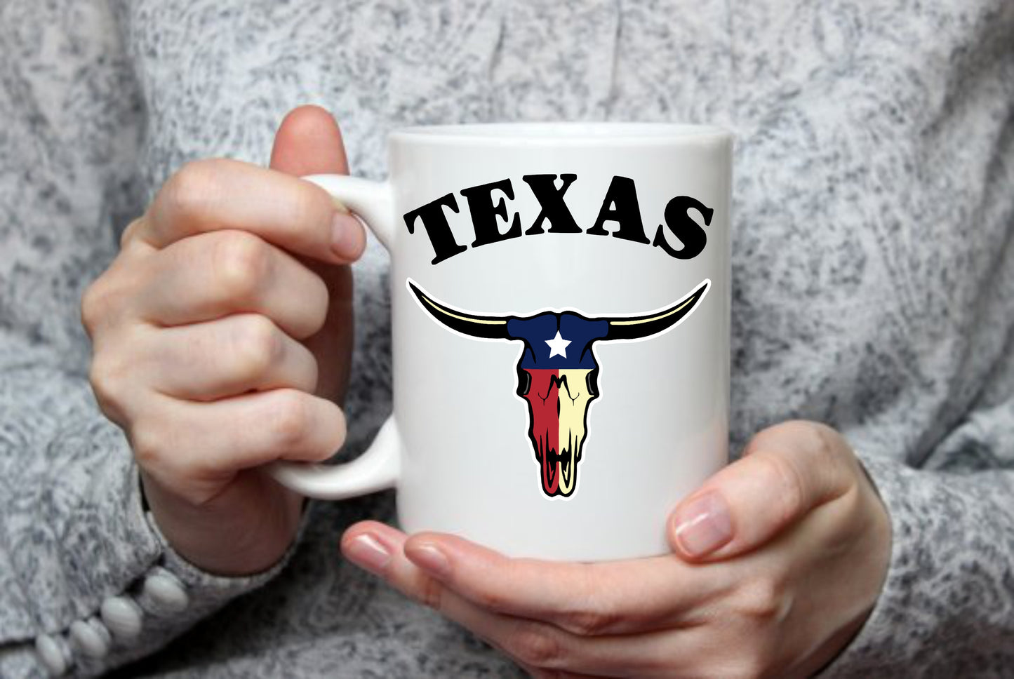 Texas State Longhorn, Bull Skull, 15 oz  Mug