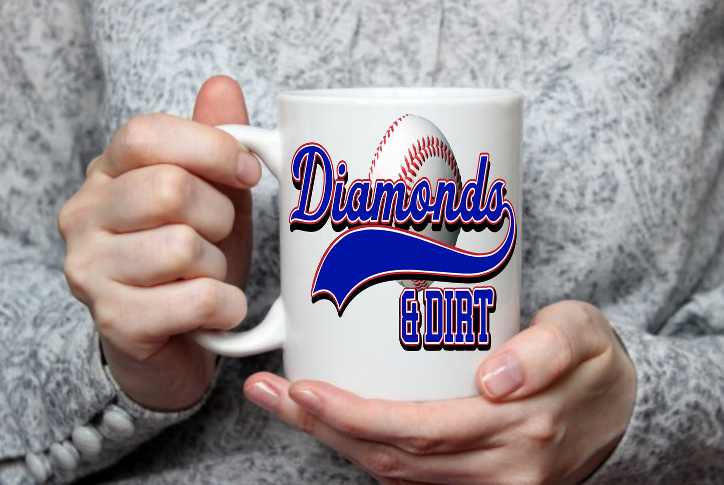 Baseball Softball Diamonds And Dirt | 15 oz Mug