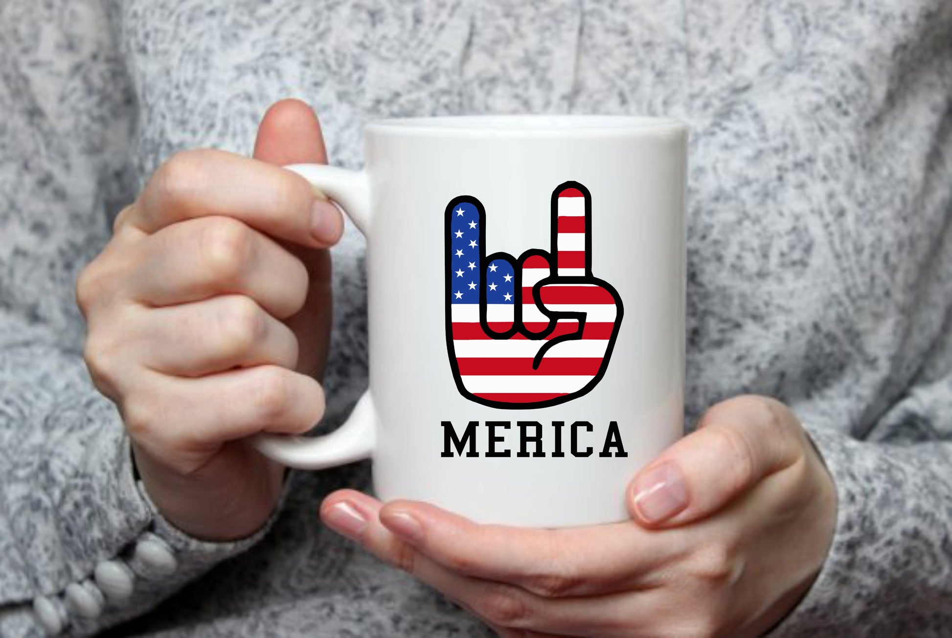 American Rock On, 15 oz Mug.