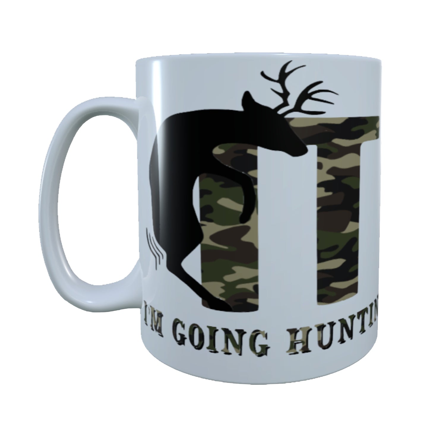 F**k It I'm Going Hunting, Camo, 15 oz Mug