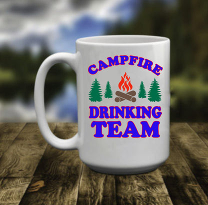 Campfire Drinking Team, 15 oz Mug