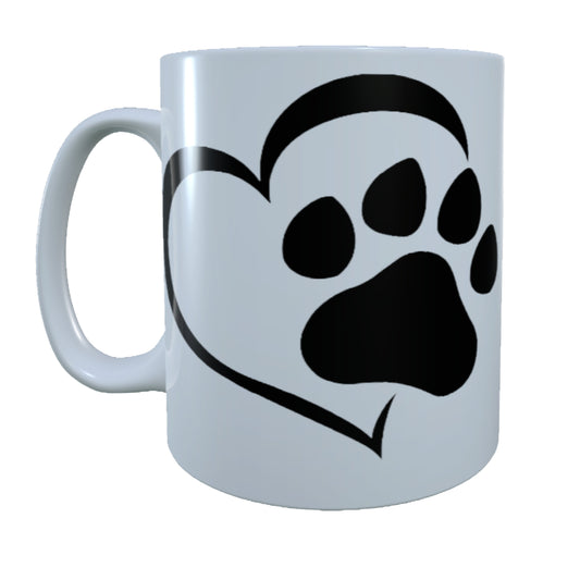 Paw Heart, 15 oz  Mug