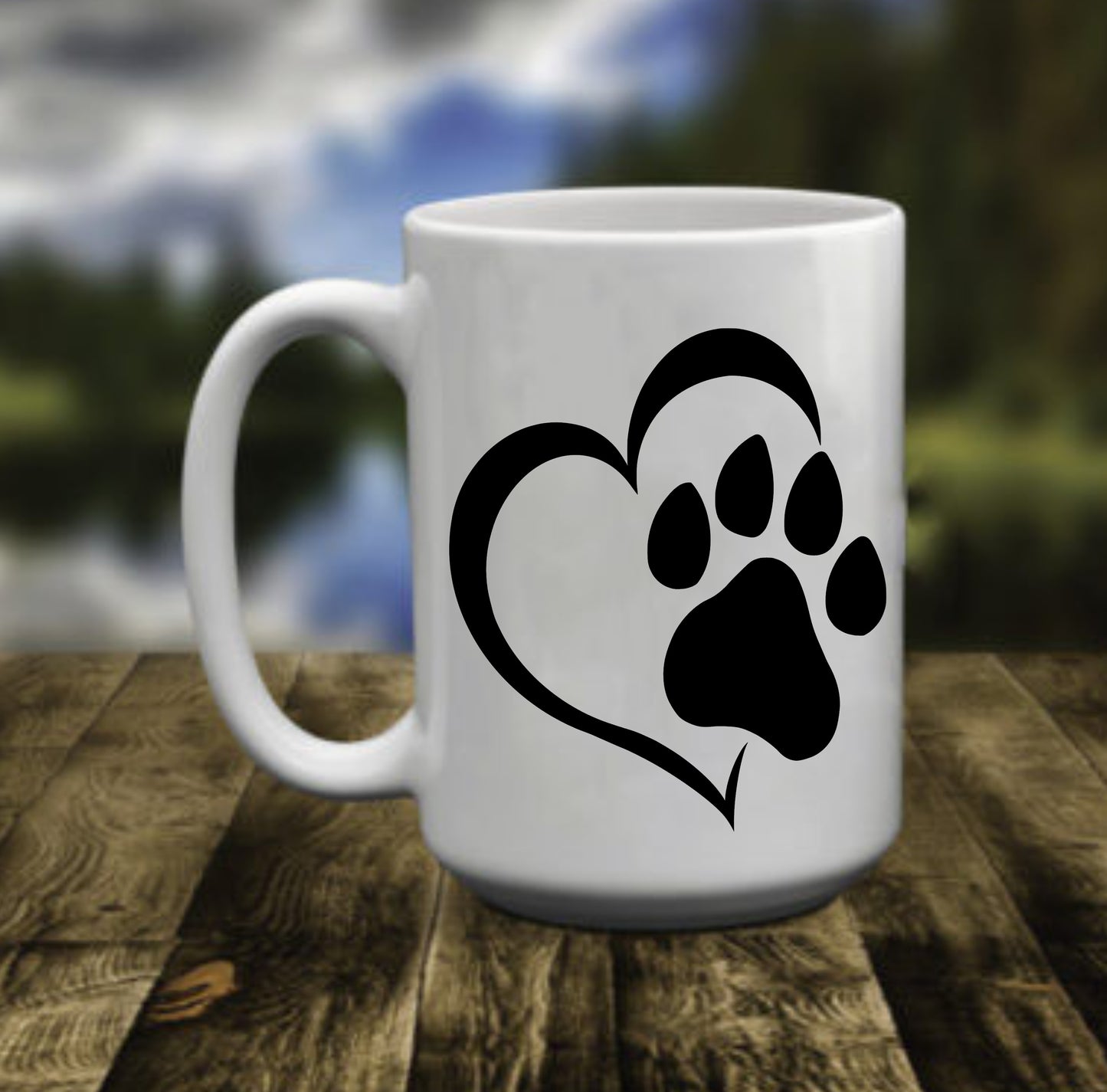 Paw Heart, 15 oz  Mug