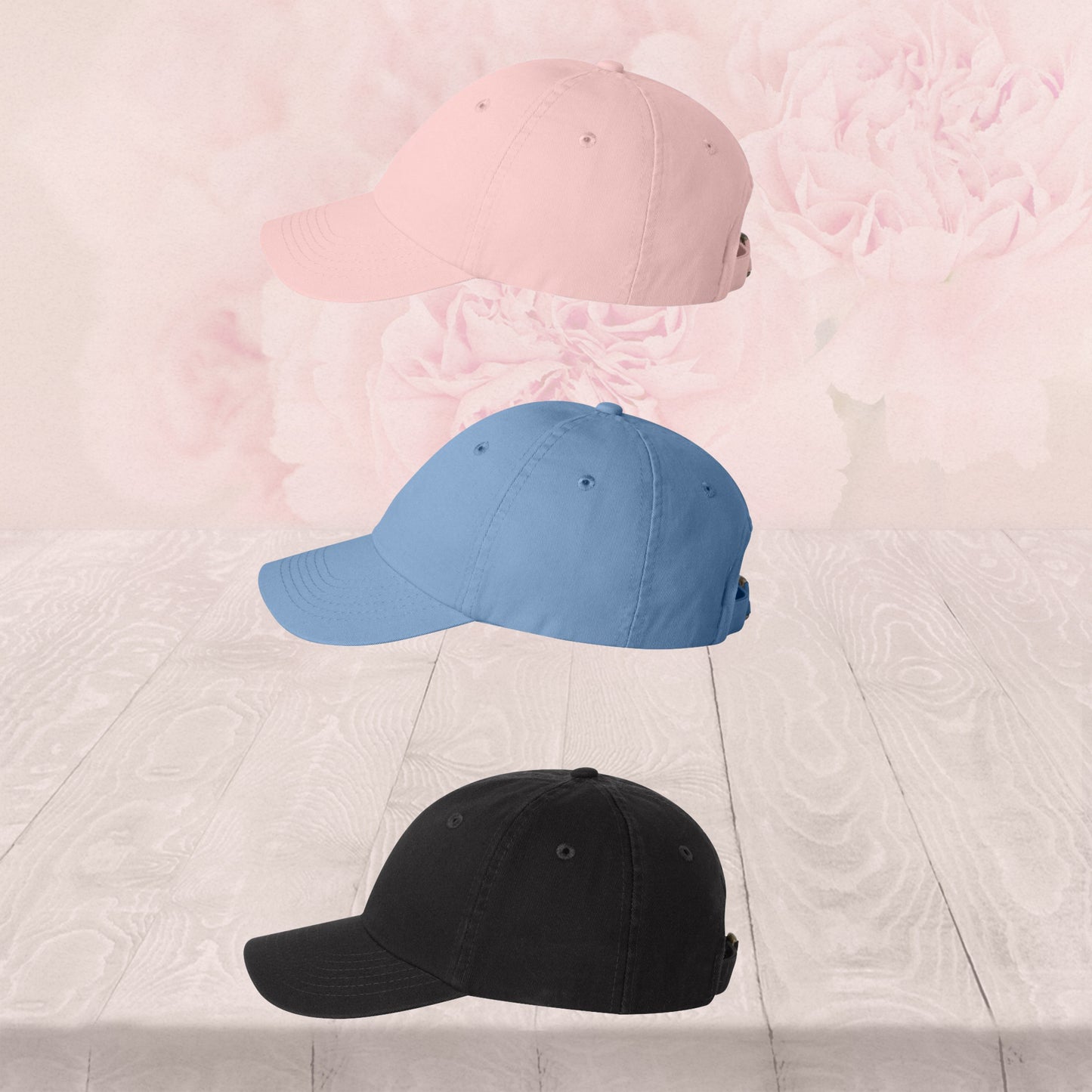 Youth Unicorn Cat Jumping over a rainbow, Dad Hat Embroidered