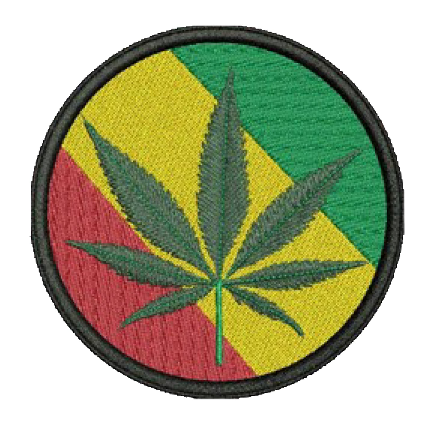 Pot Leaf Symbol Embroidered Patch
