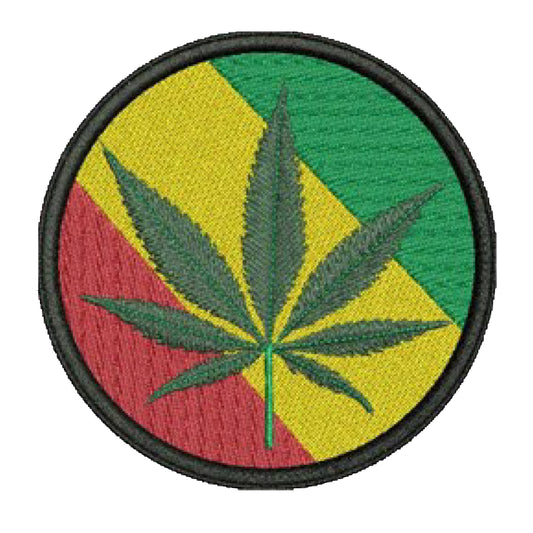 Pot Leaf Symbol Embroidered Patch