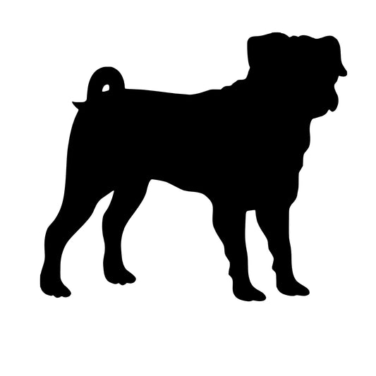 Pug Dog , Decal Sticker