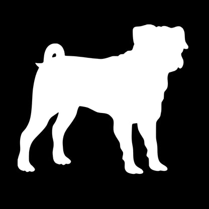 Pug Dog , Decal Sticker