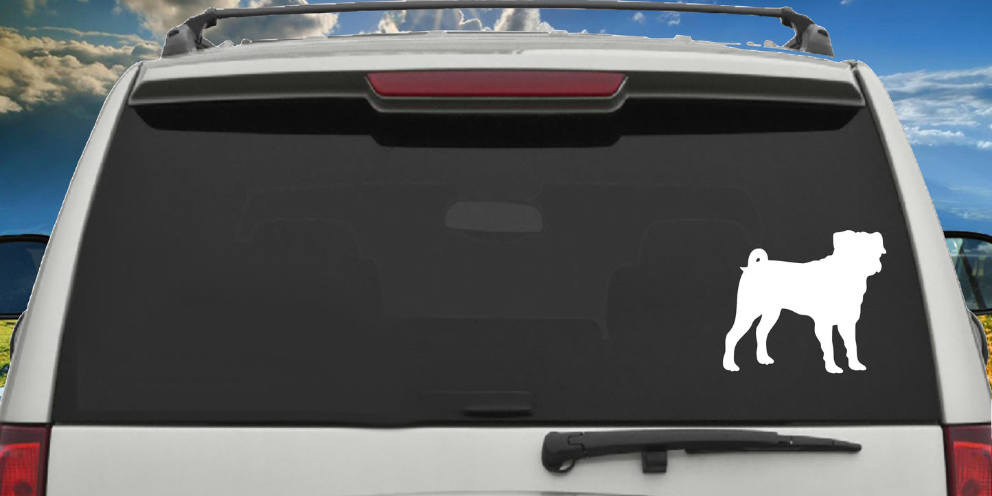 Pug Dog , Decal Sticker