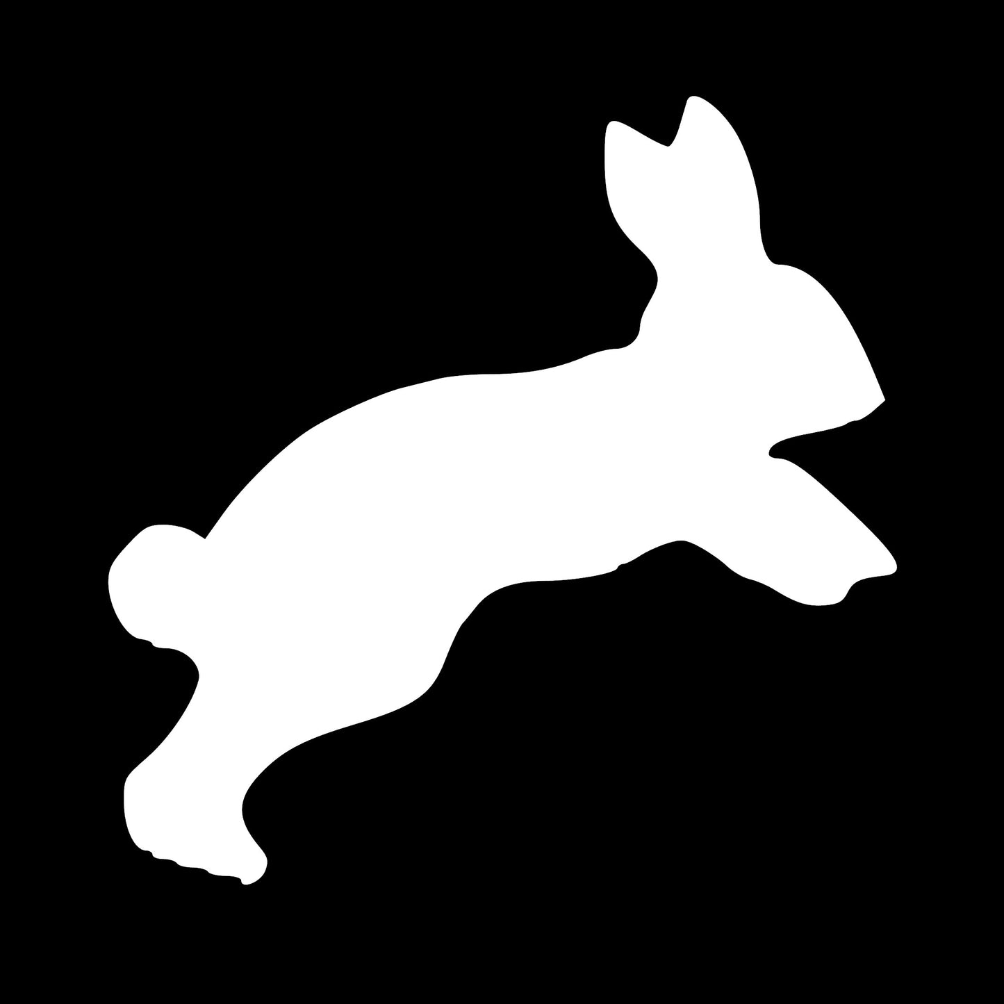 Hare Bunny Decal, Rabbit Decal