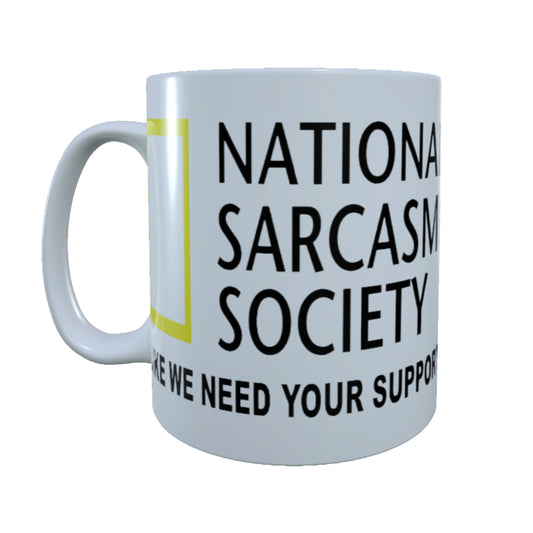National Sarcasm Society, 15 oz  Mug