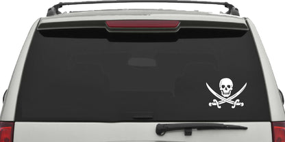 Skull Crossbones, Pirate, Sticker Decal