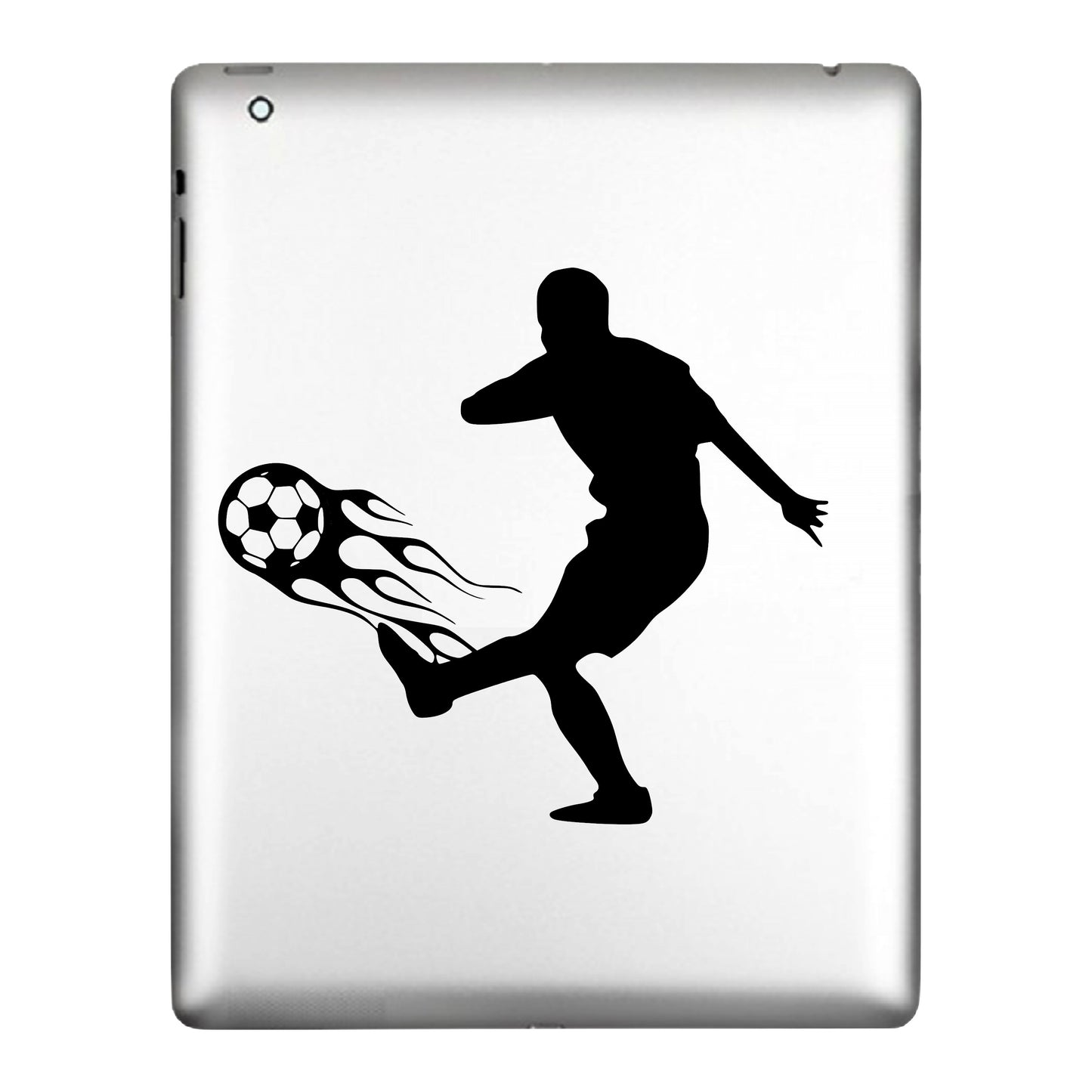 Soccer Player Flames, Decal Sticker