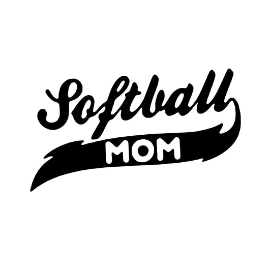 Softball Mom, Decal Sticker