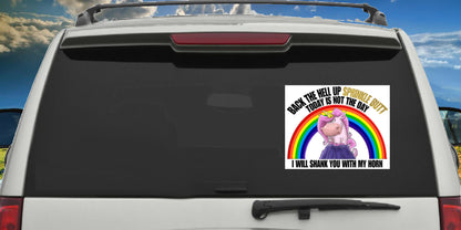 Back The Hell up Sprinkle Butt, Decal Sticker