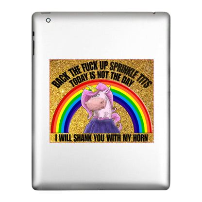 Back The F**k Up Sprinkle Tits, Decal Sticker