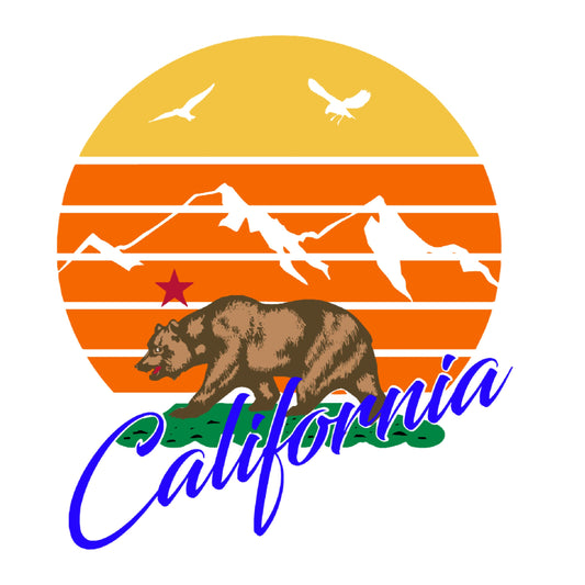 California State Grizzly Bear Decal, sticker