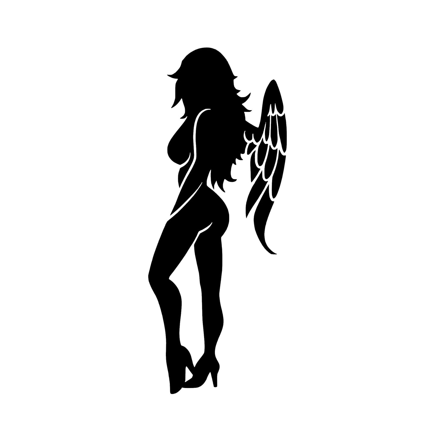 Sexy Vixen Succubus Angel, Decal Sticker
