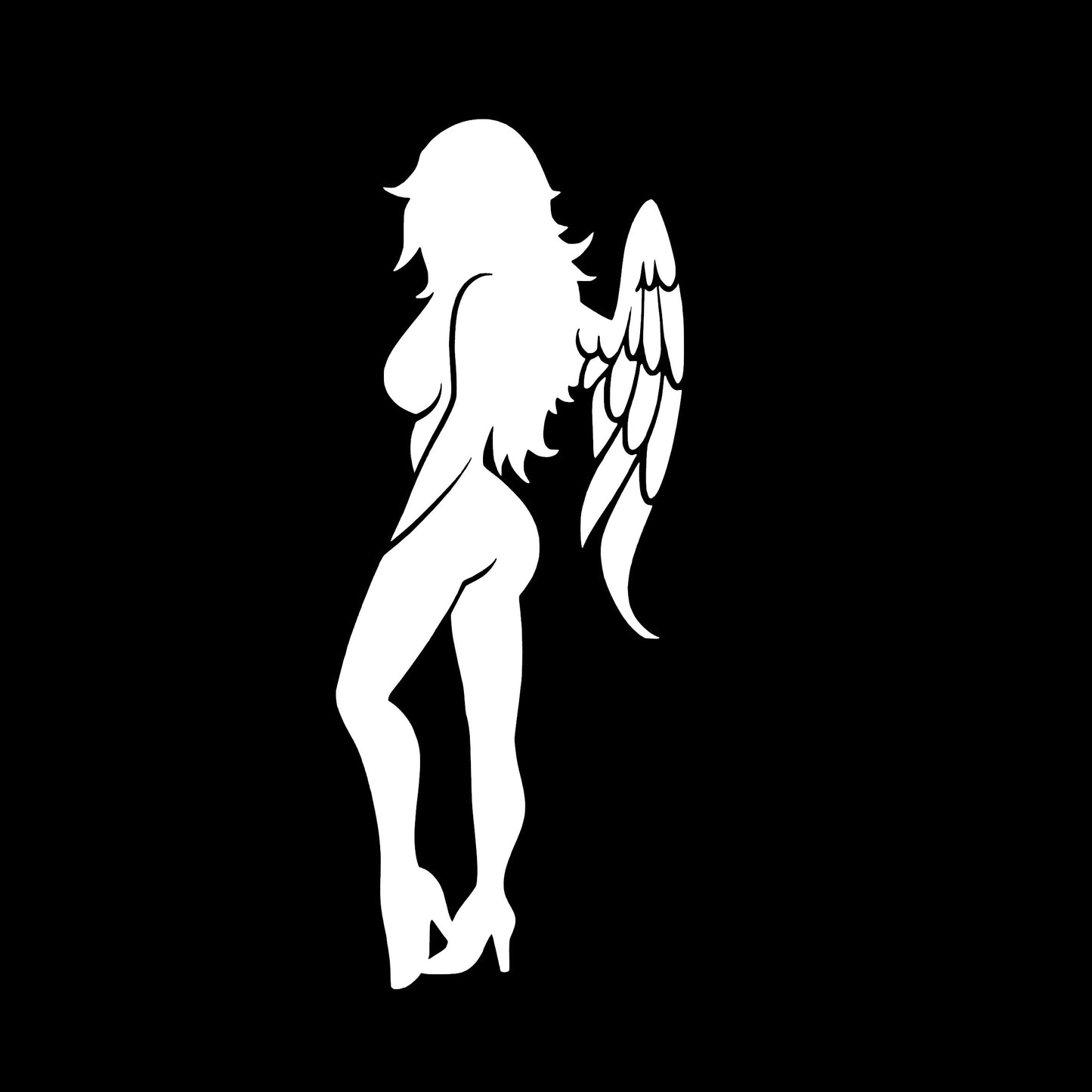 Sexy Vixen Succubus Angel, Decal Sticker