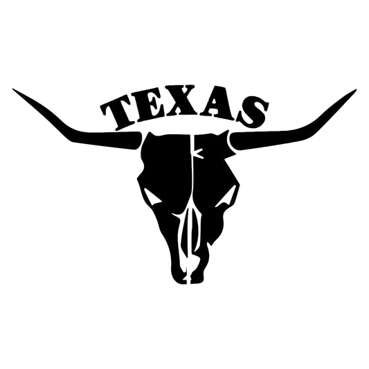 Texas State Longhorn, Bull Skull, Decal Sticker