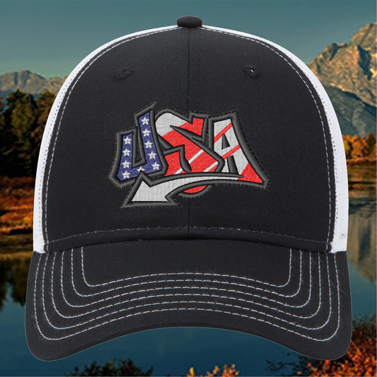 Embroidered 3D Puff "USA"