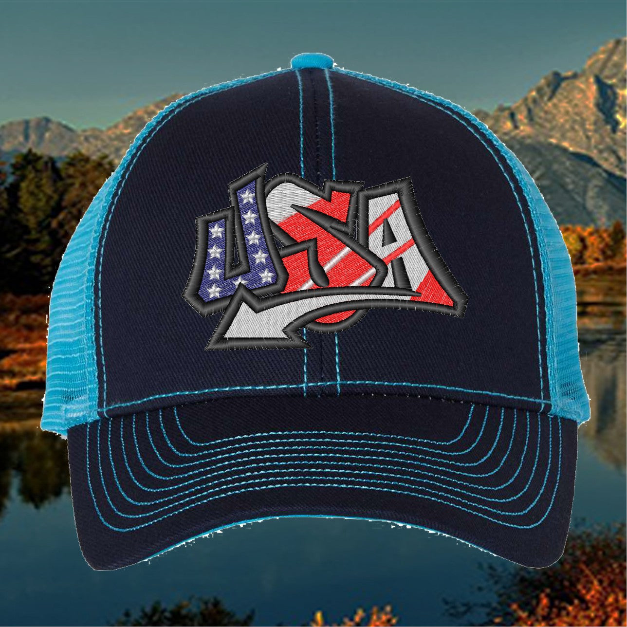 Embroidered 3D Puff "USA"