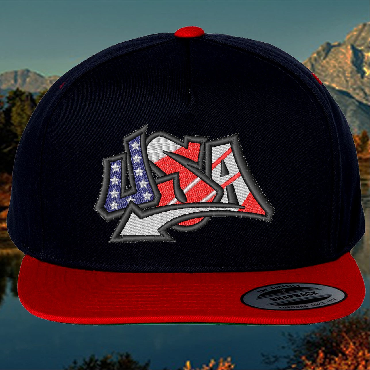 Embroidered 3D Puff "USA"