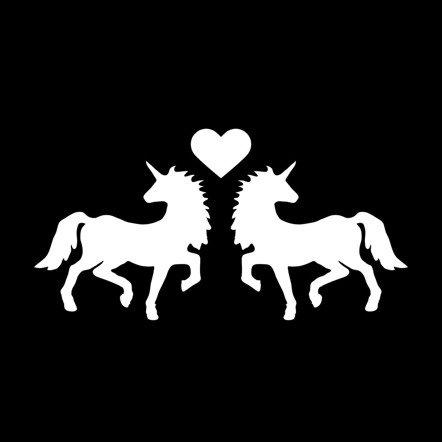 2 Two Unicorns In Love, Legendary Creature, Decal Sticker