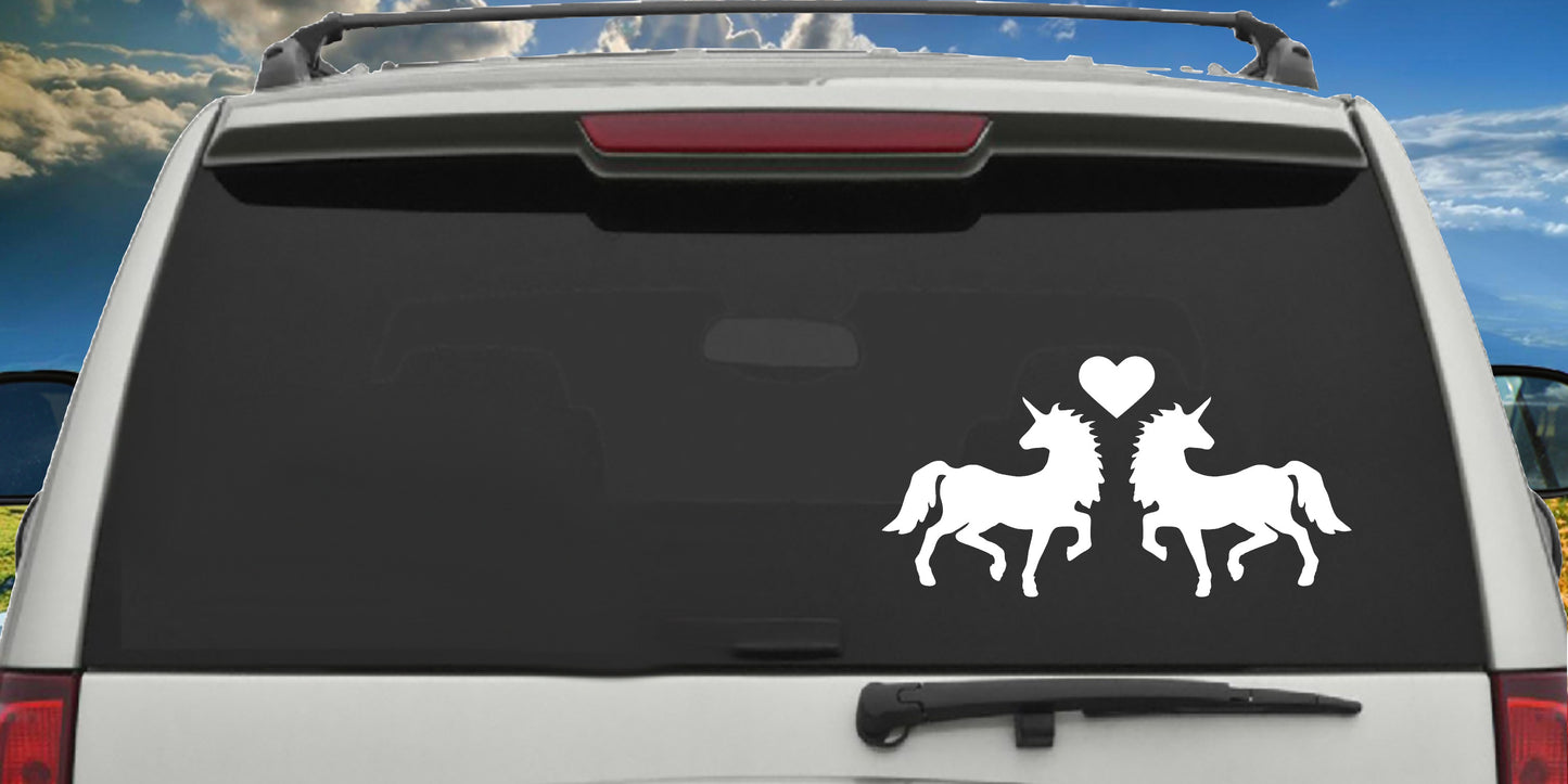 2 Two Unicorns In Love, Legendary Creature, Decal Sticker