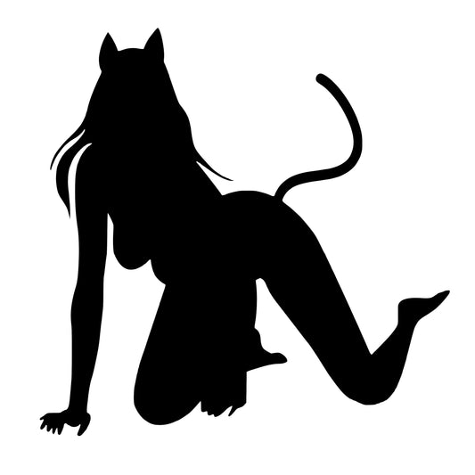 Sexy Vixen Kitty Cat, Decal Sticker