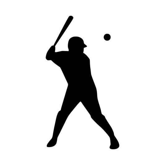 Baseball Batter swing,  Sticker Decal