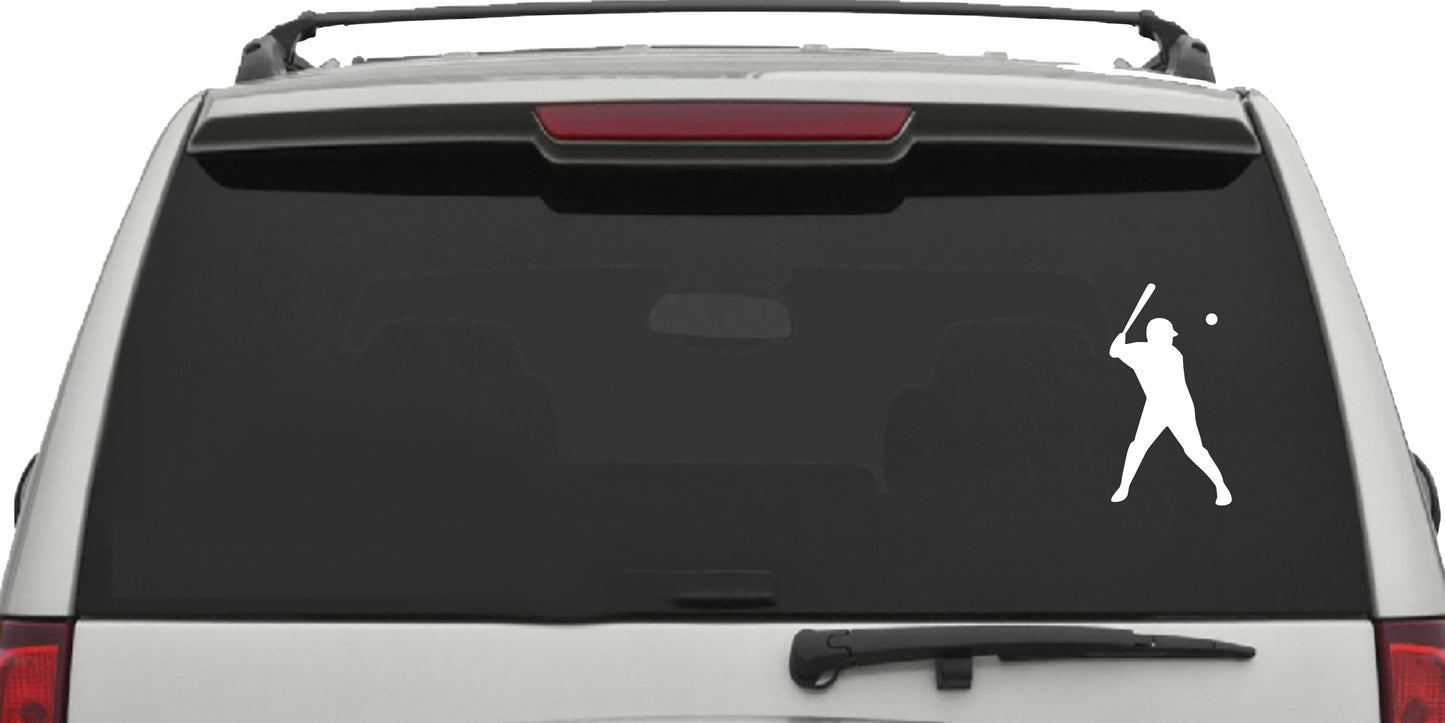 Baseball Batter swing,  Sticker Decal