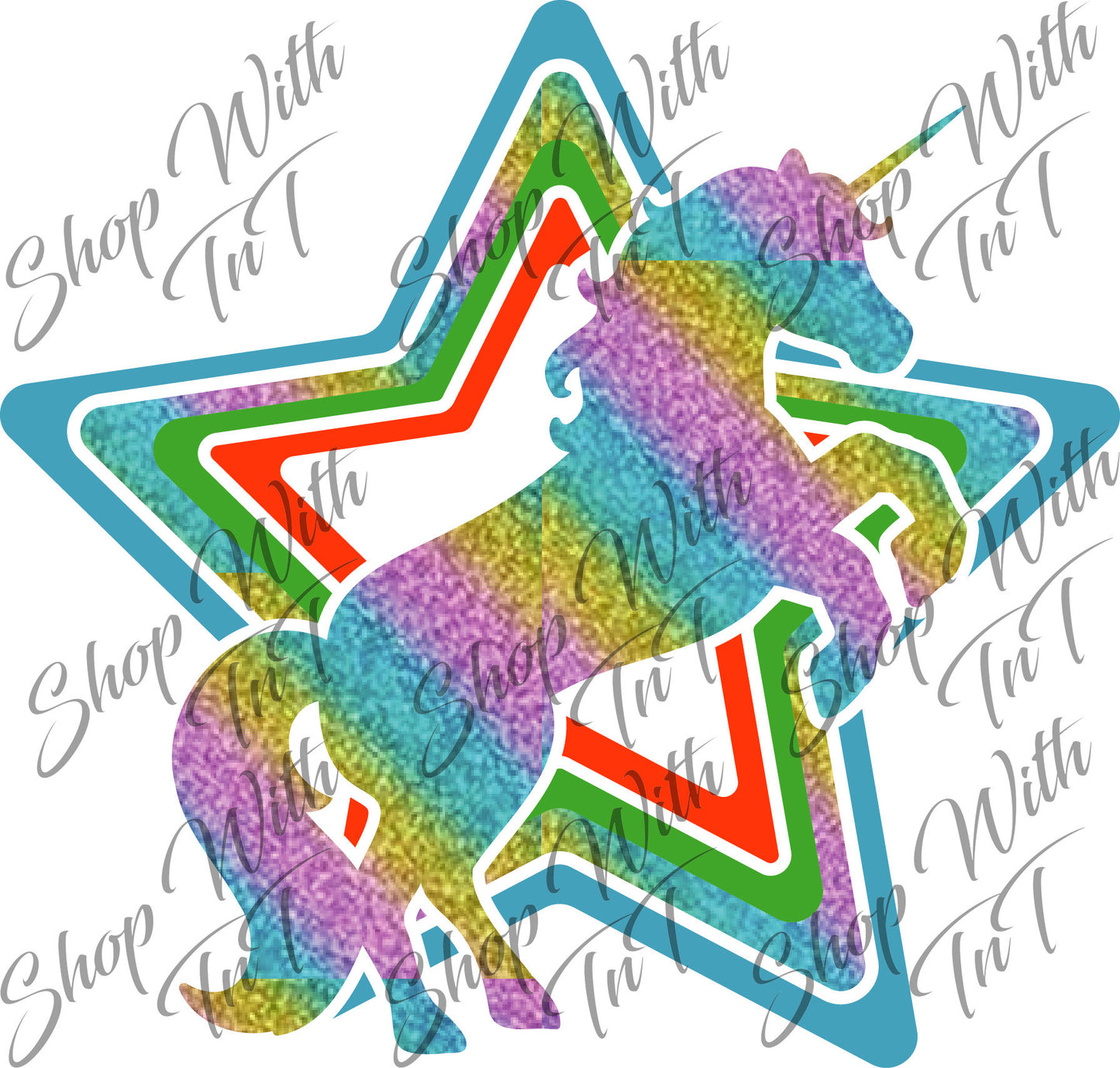 Twinkle Star Unicorn | Digital Download PNG "File Only"