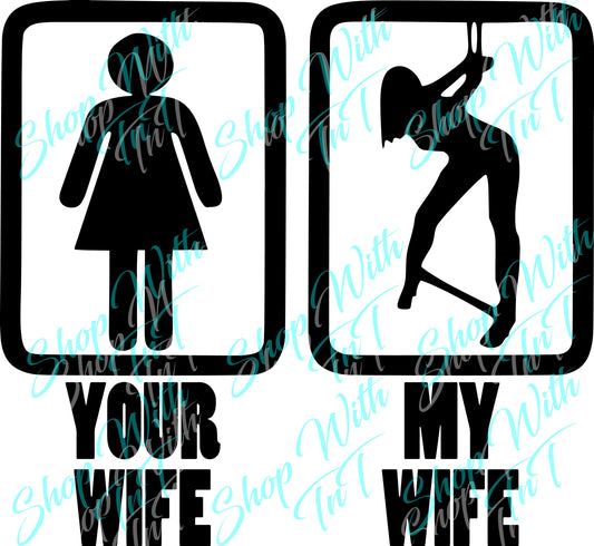 Your Wife My Wife | 18+ | Kinky Bondage | Digital PNG "File Only"