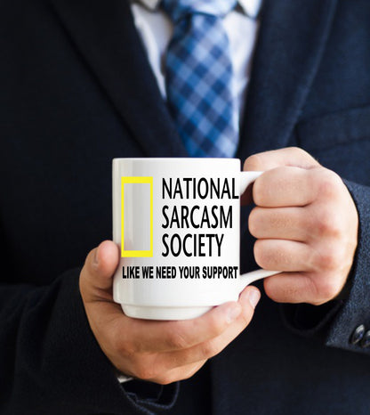 National Sarcasm Society, 15 oz  Mug