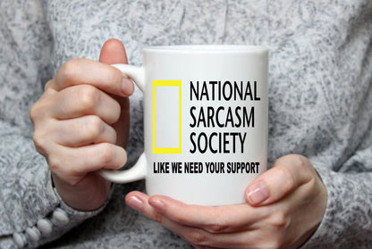 National Sarcasm Society, 15 oz  Mug