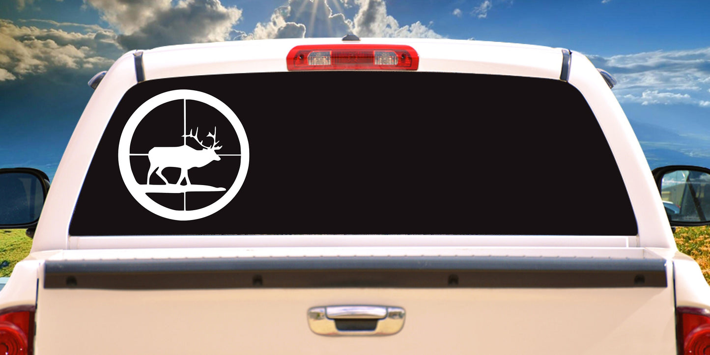 Hunting Crosshairs, Sticker Decal