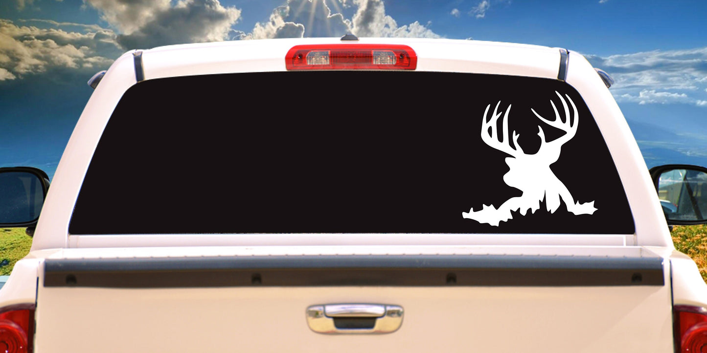 Deer, Elk Head, Sticker Decal