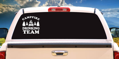 Campfire Drinking Team Decal Sticker